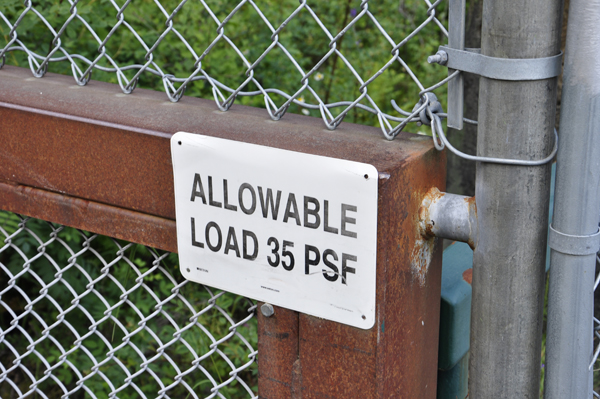sign: load 35 PSF